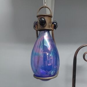 Vintage Cobalt Blue Hand Blown Glass Yard Decor